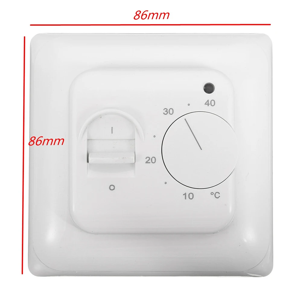 

Electric Floor Heating Temperature Controller Replacement AC220V 16A Room Thermostat with Sensor Home Improvement
