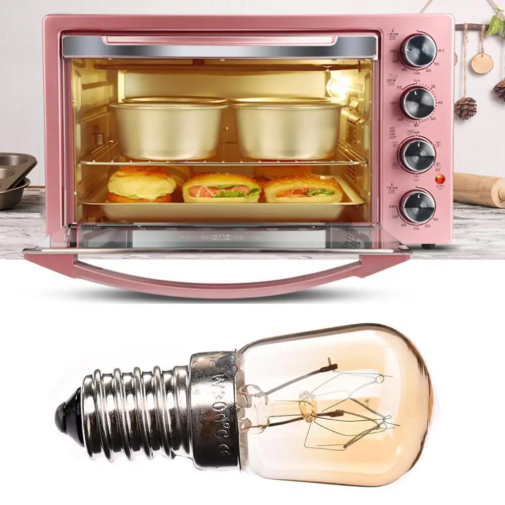 

220V E14 LED Bulb 15W Microwave Oven Tungsten Filament Lamp Bulb Yellow Light