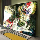 Невероятные красочные цветочные иллюстрации девушки без рамки абстрактная Художественная печать на холсте картина на стену украшение квадраты