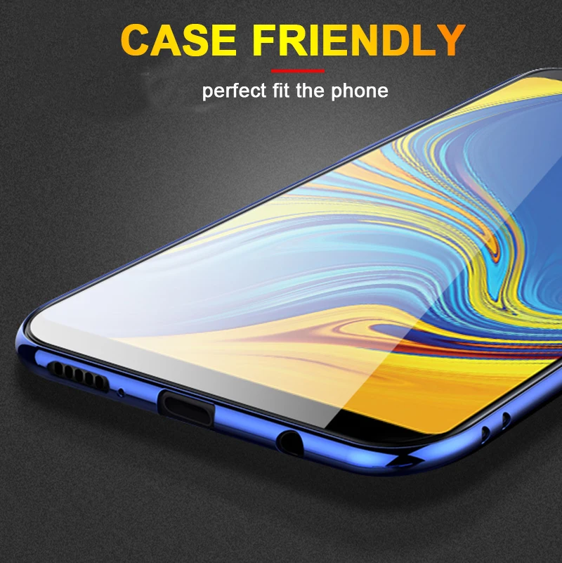 3 шт закаленное стекло для samsung Galaxy A8, A6, A7, J4, J6 Plus, J8,, Защита экрана для samsung A3, A5, A7, защитное стекло