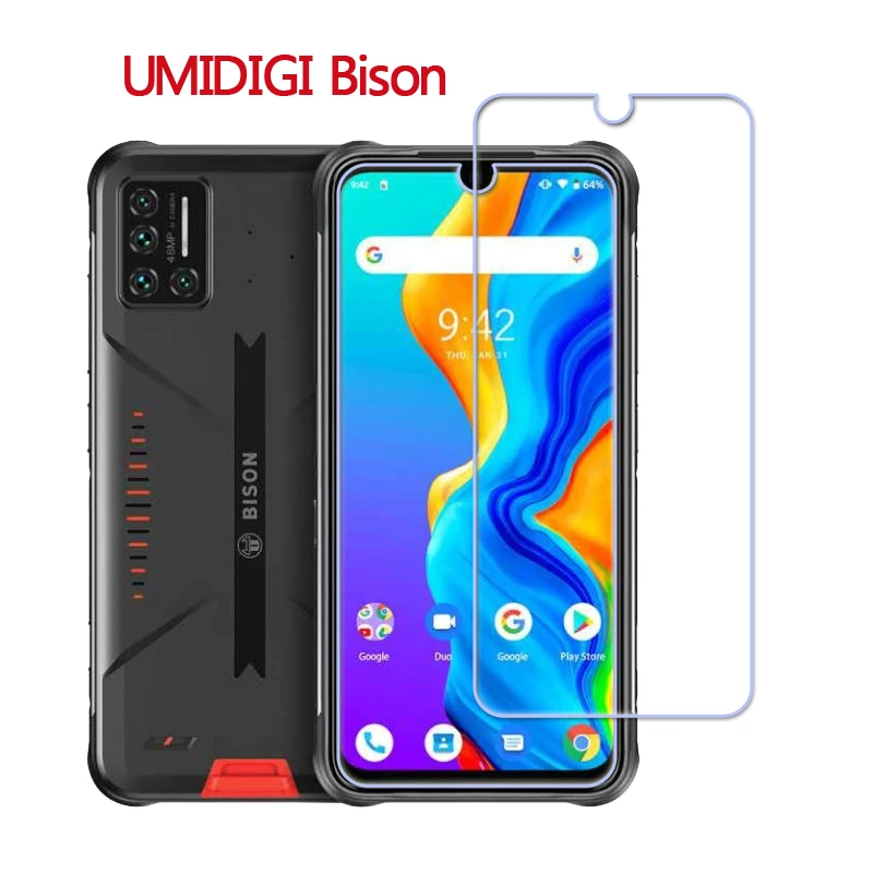 2 шт закаленное стекло для UMIDIGI Bison 9H устойчивый к царапинам мобильный телефон