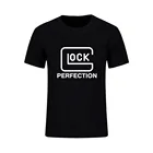 Мужская хлопковая футболка Glock с пистолетом для стрельбы, охоты, страйкбола, пешего туризма