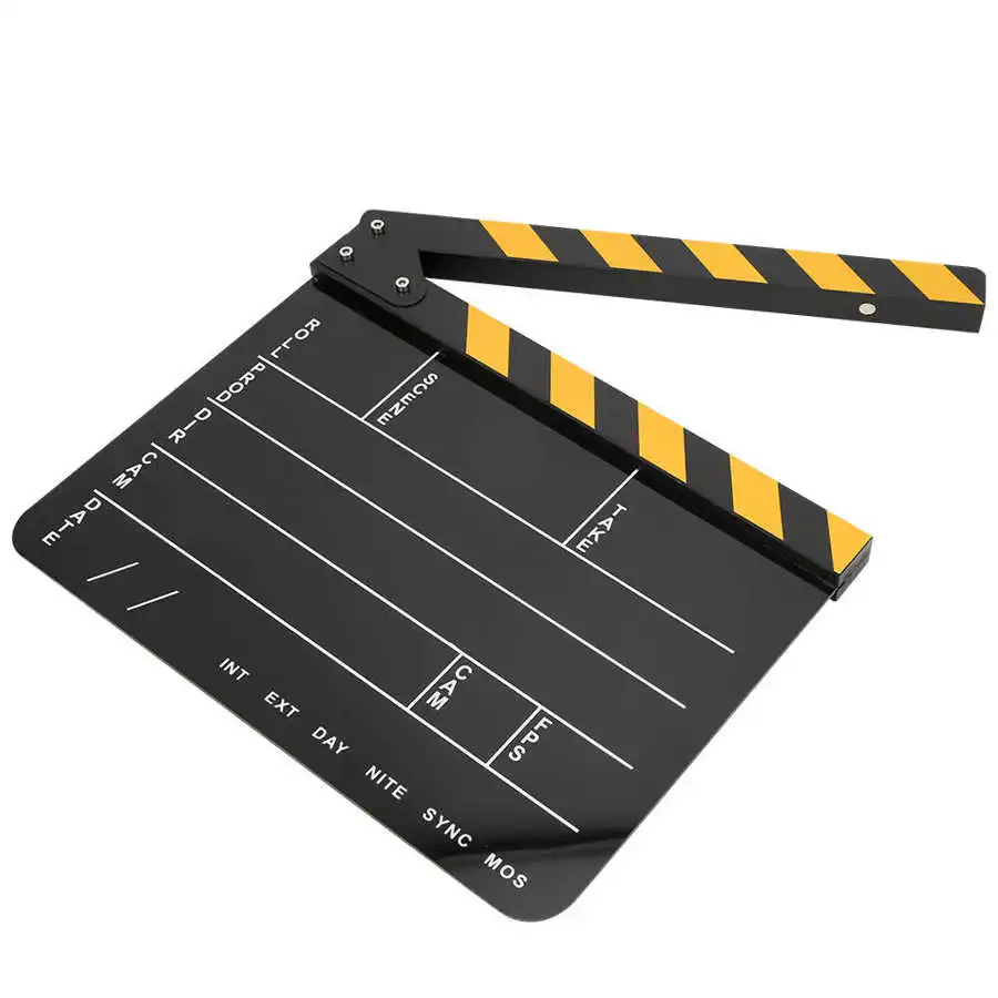 Акриловая пленка Clapperboard 30x25 см профессиональная кино экшн хлоп режиссера супер