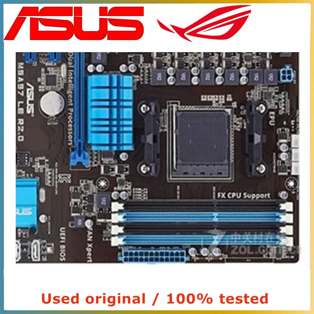 Материнская плата для AMD 970 AM3 + ASUS M5A97 LE R2.0 USB3.0 SATA3 Socket DDR3 б/у десктопная материнская