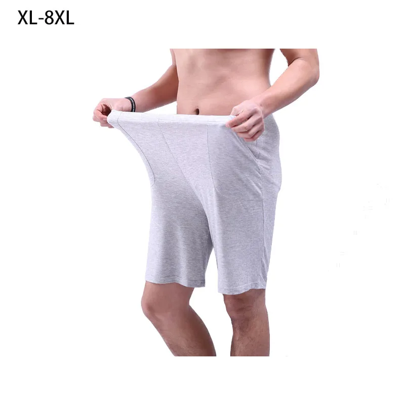 Шорты мужские оверсайз до колен домашние штаны из модала свободные большие