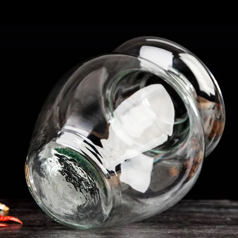 2500 мл Стекло банки для солений прозрачный кимчи контейнер Еда закрытый ящик