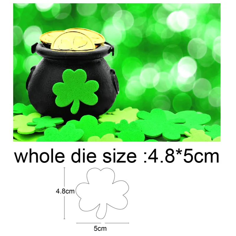 

Four Leaf Clover Leaves Stencil Metal Cutting Dies for DIY Paper craft Project Scrapbook Paper Album Greeting Cards 2020 New