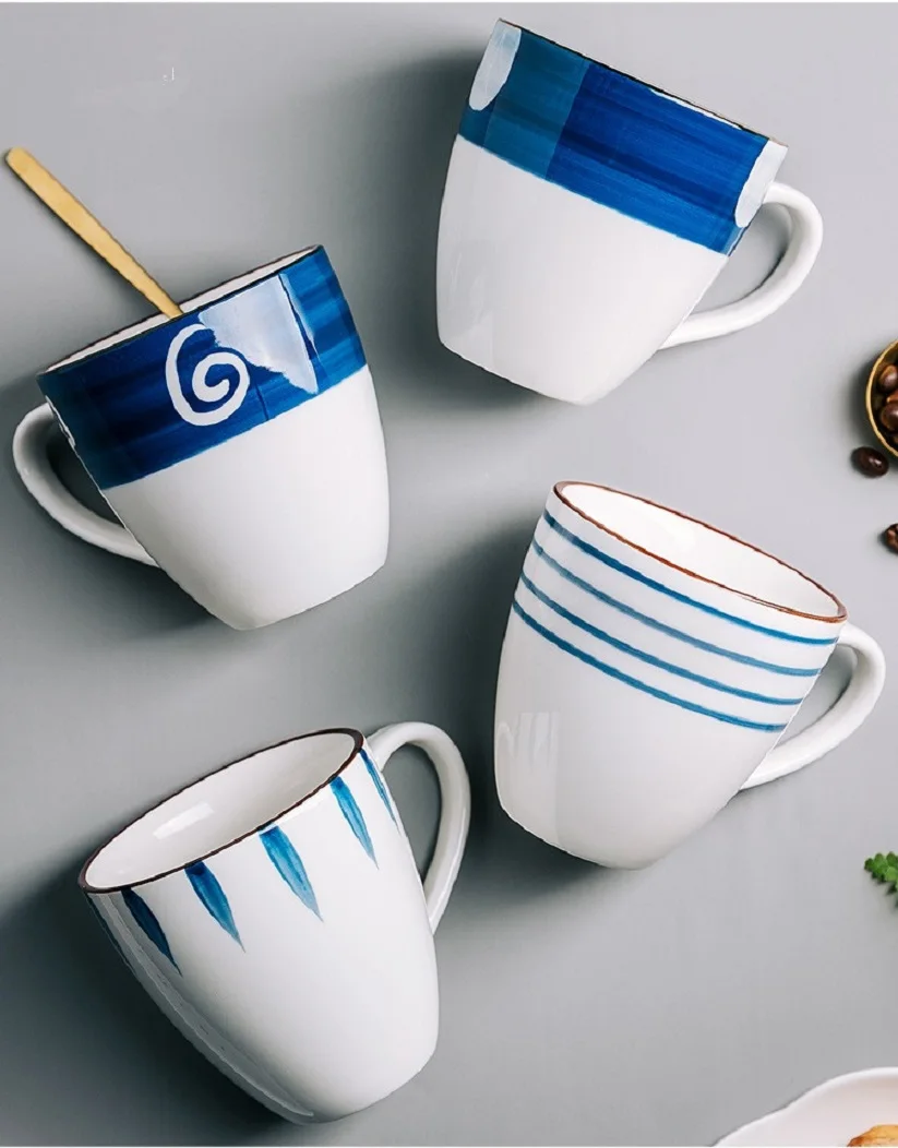 

Japanese Creative Ceramic Mug Mug Large Capacity Tea Cup Milk Cup Office Water Coffee Cup