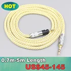 8-жильный позолоченный палладиевый серебряный кабель OCC Для Shure SRH840 SRH940 SRH440 SRH750DJ Philips SHP9000 SHP8900 Headphon LN007646