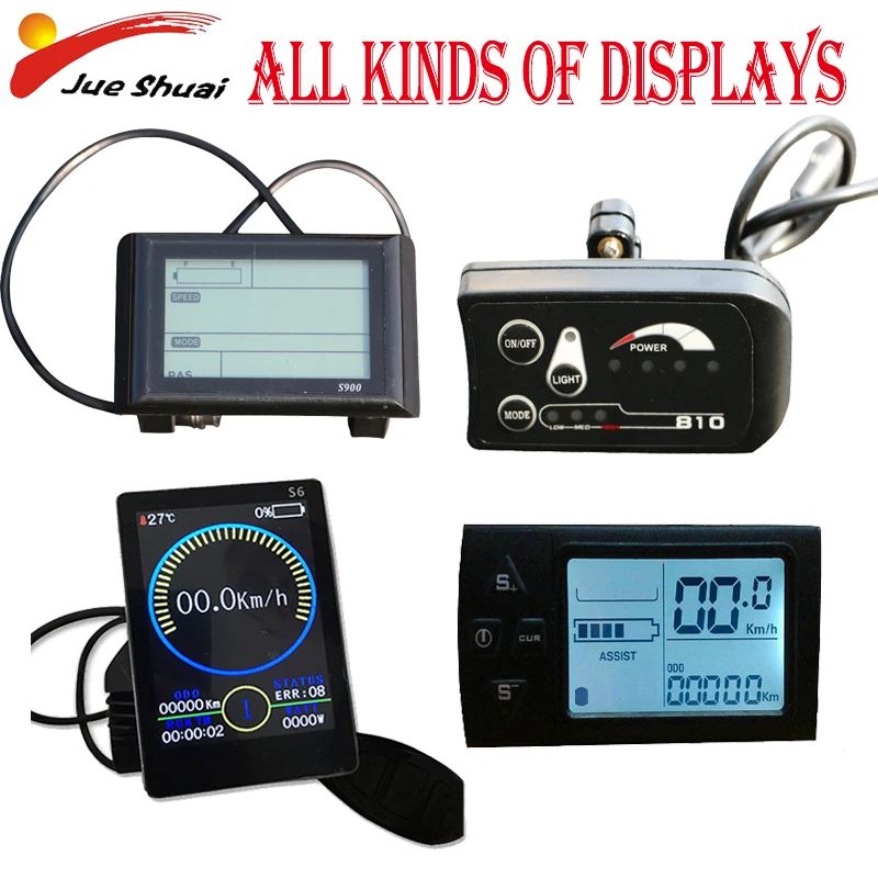 Электрический велосипед JS 36 В/48 В светодиодный/ЖК дисплей контроль ler