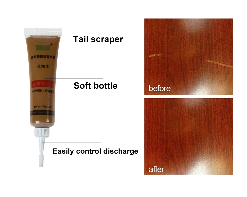 Деревянная мебель краска для ремонта пятен Смола ремонт наполнитель покрывает
