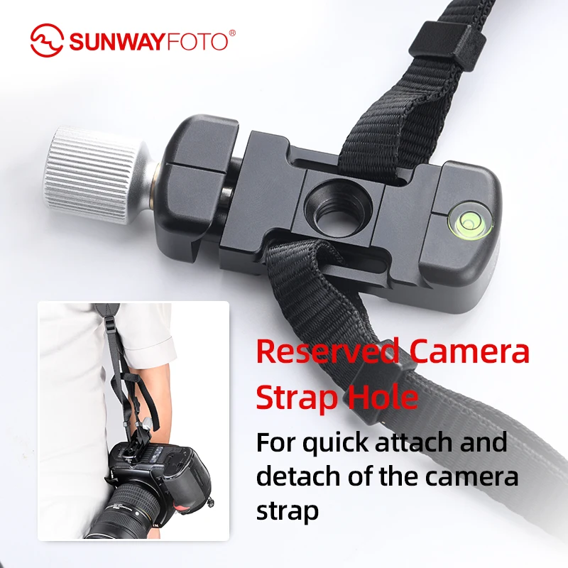 SUNWAYFOTO DDC-26 LT головка штатива быстросъемный зажим для DSLR 26 мм винтовой ручек