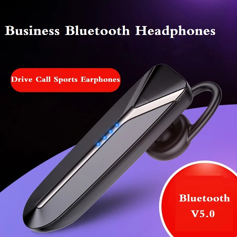 2020 latest cvc6 noise canceling bluetooth headset 5 0 wireless headphones handsfree business earphones with mic for smart phone free global shipping