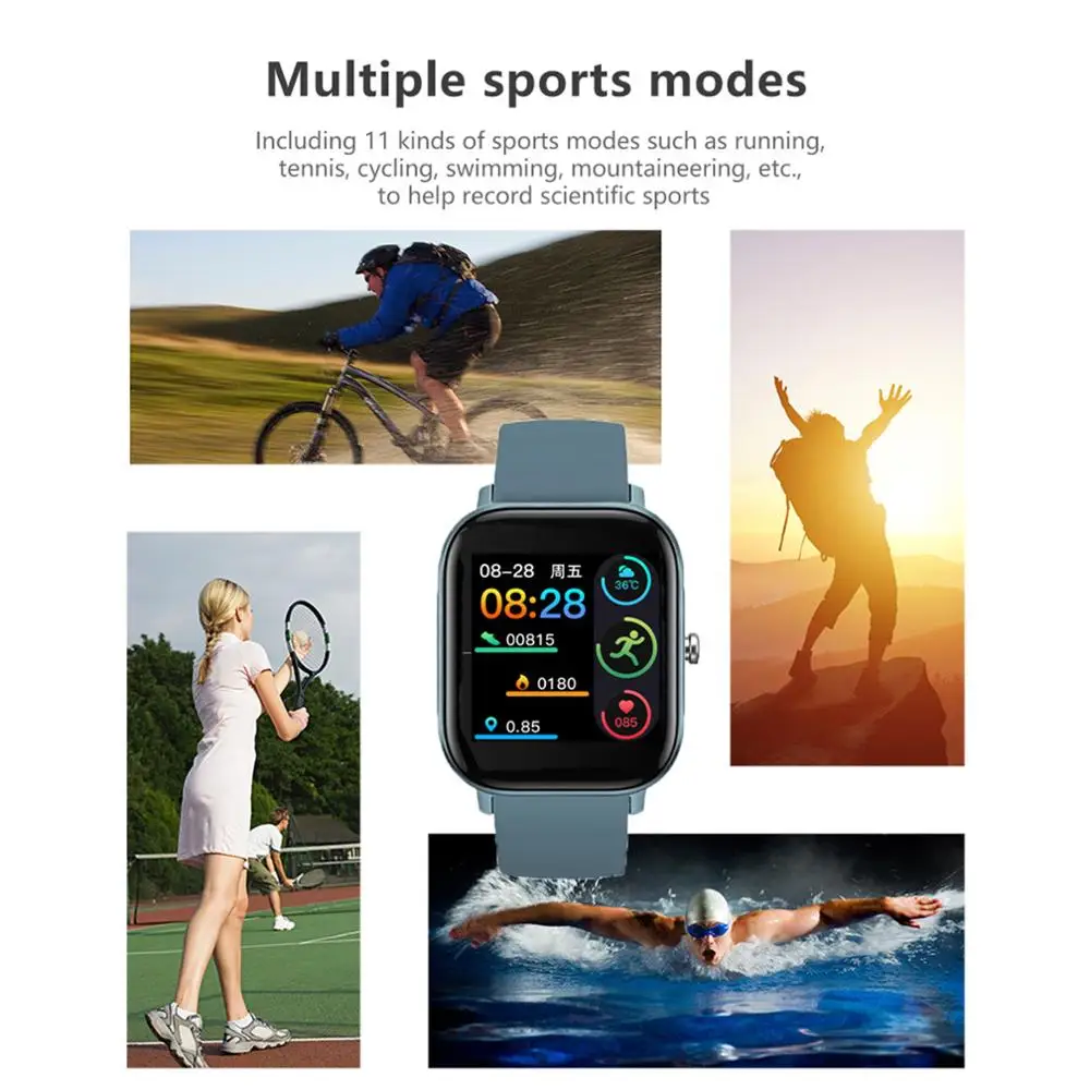 

P8 Smart Watch IP67 Waterproof Wristband Sport Clock Heart Rate Monitor Sleep Monitor Smartwatch tracker for iOS Android Phone