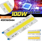 100W 7400LM светодиодный чипы теплыйбелый 45X160 мм Прямоугольник DIY COB светодиодный чип лампа шарик для потолочные светильник AC110220V