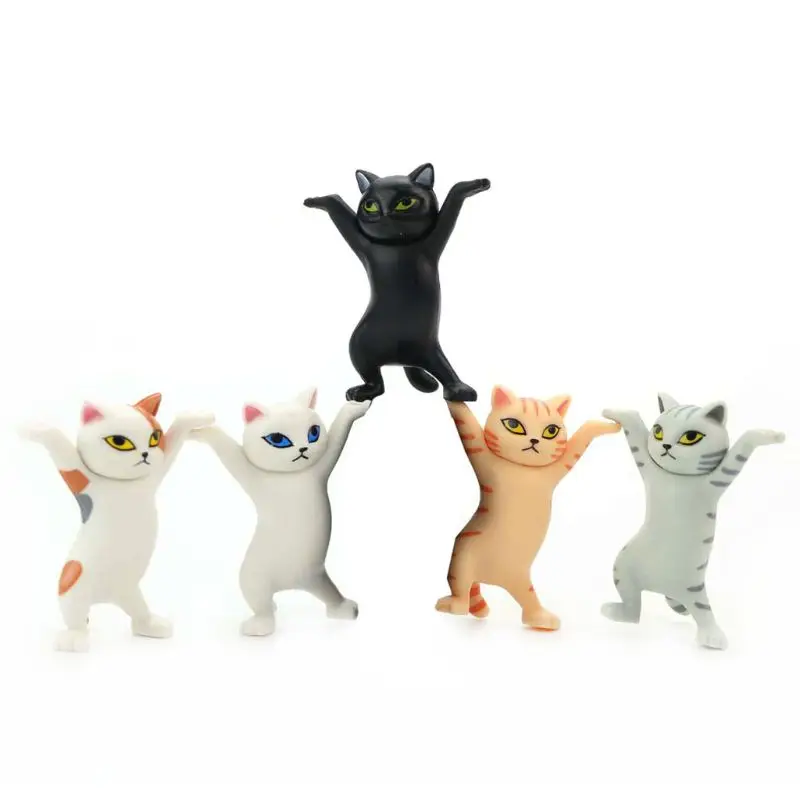 

5pcs/set Blind Box Set Carrying Coffin Cat Action Figures Interesting Cat Dolls Creative Desktop Ornaments Collection for Kids