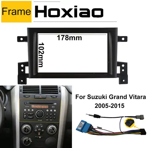 2Din стерео радио панель рамка для 2005 2006-2014 2007 2008 2009 2010 2011 Suzuki Grand Vitara автомобиль GPS DVD Авторадио рамка