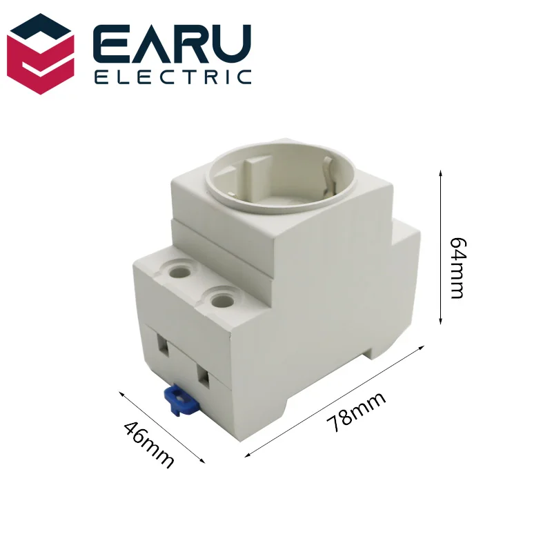 Модульное Крепление на Din-рейку розетка переменного тока стандарт ЕС 16 А 250 В