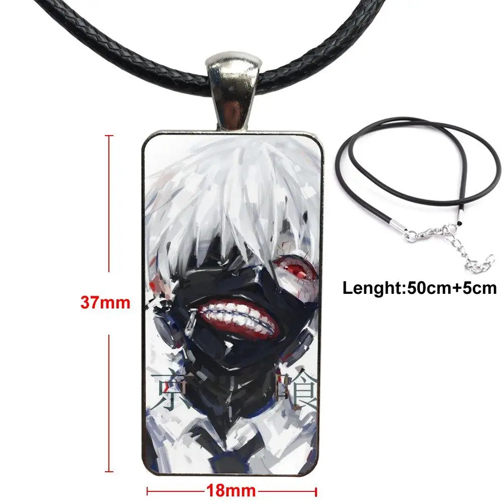 Аниме Токио вампиры ювелирное изделие с Сталь покрытием Стекло колье кабошоном
