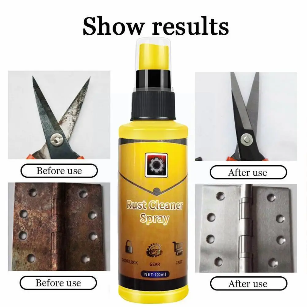 

100ml Powerful All-purpose Rust Cleaner Spray Derusting Spray Lubricant Anti-rust Maintenance Tools Cleaning Car Household V7j9