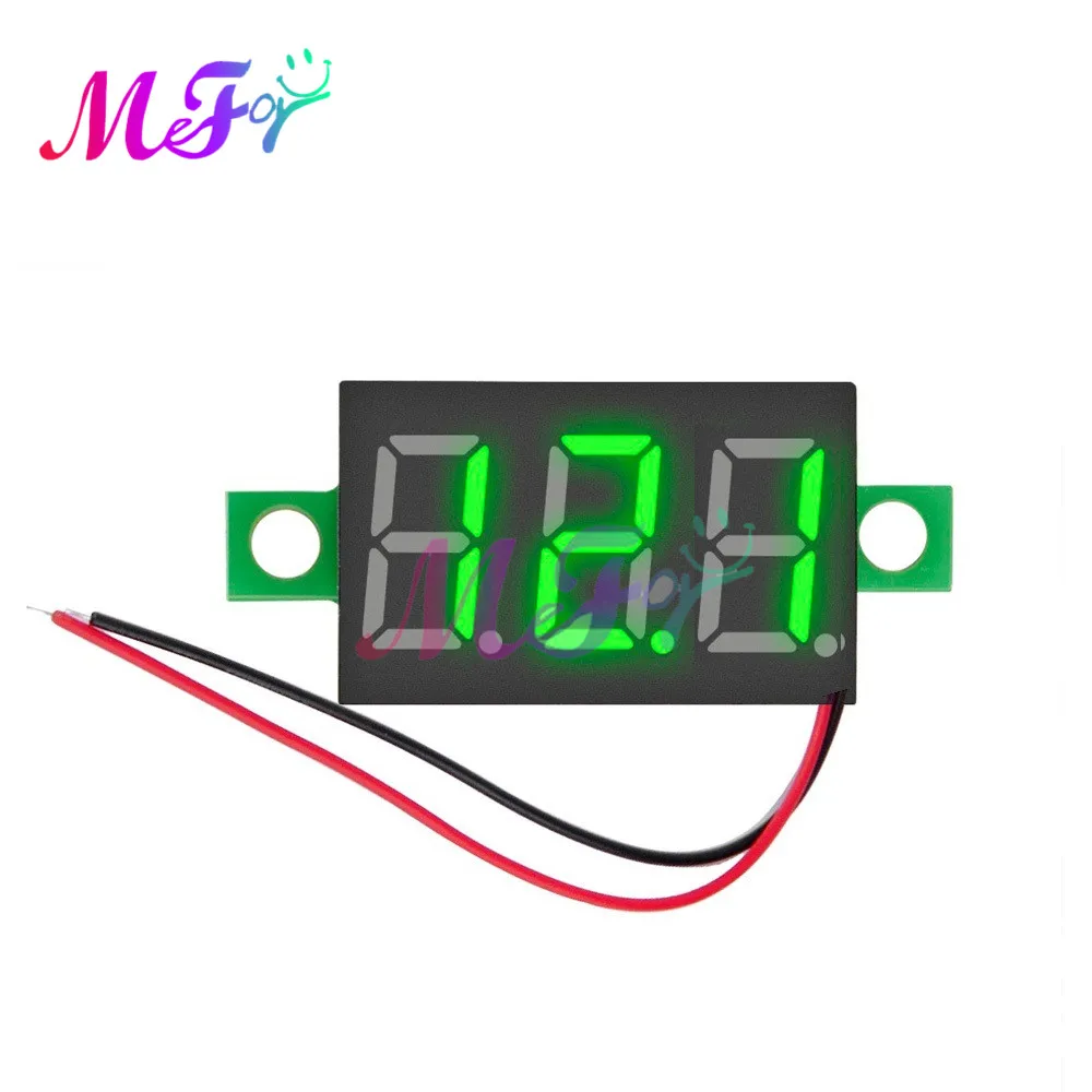 0 36 дюймов DIY Мини вольтметр Тесты er цифровой Напряжение Батарея постоянного тока