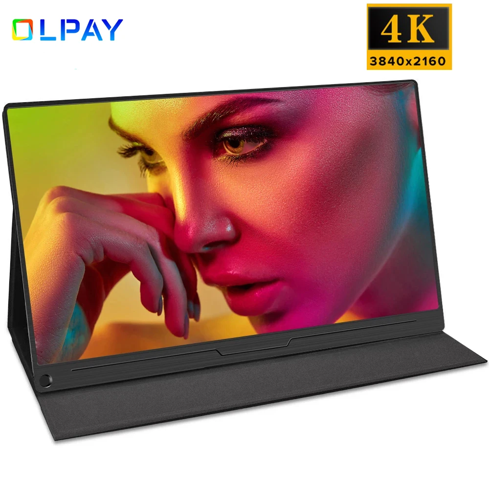 Портативный монитор 4K для ноутбука ПК 15 6 дюймов IPS 3840x2160 UHD внешний экран