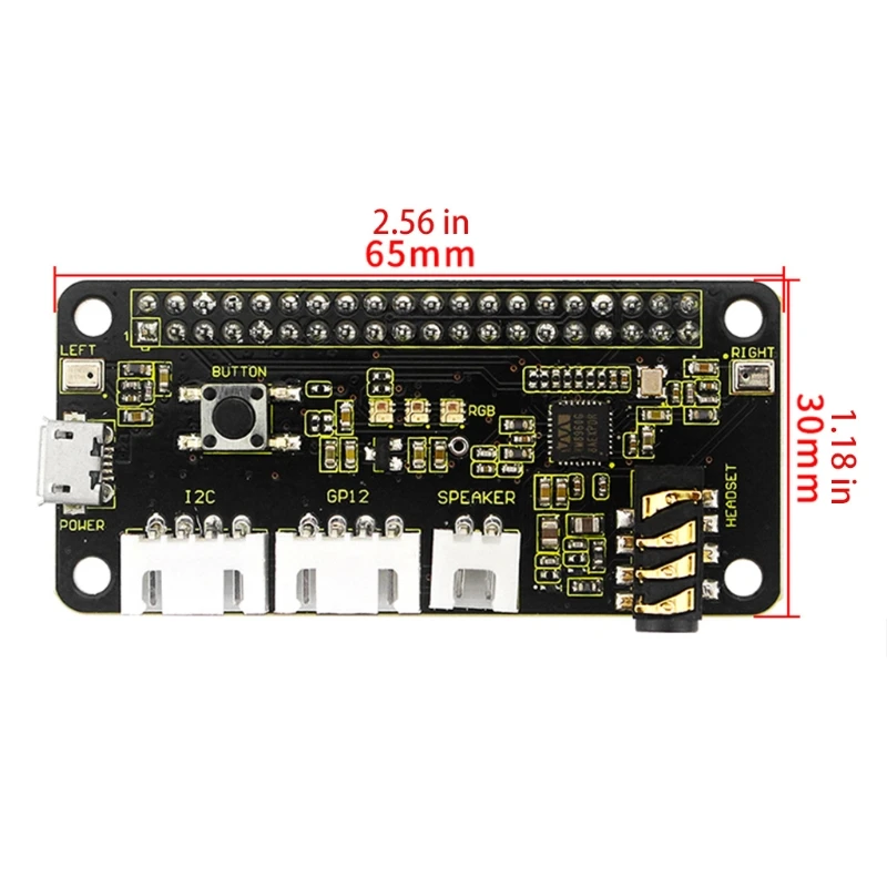 

Mini Compact Keyestudio Respeaker Quad Microphone ReSpeaker for Raspberry + Ce compliant W/B +/3B +/3B