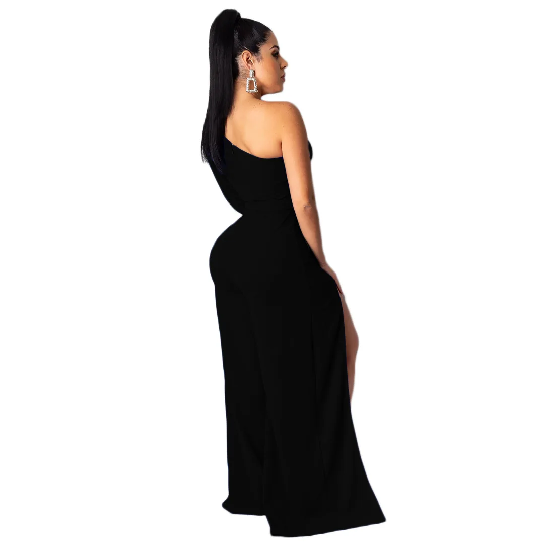 2019 женский прямой длинный комбинезон сексуальный клубный для новечерние с