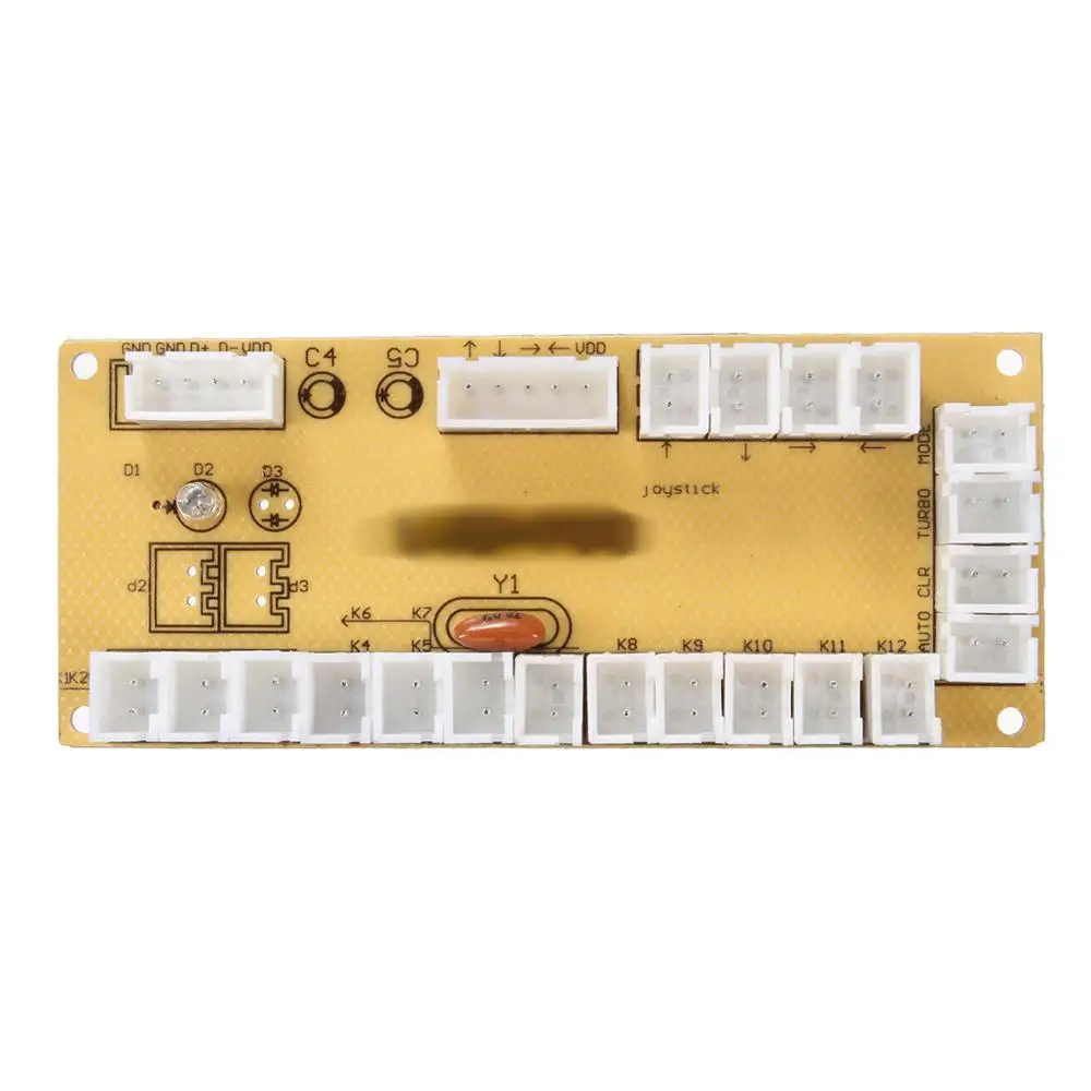 2 игрока DIY аркадный джойстик 2Pin кабель 24 мм/30 мм кнопки USB энкодер доска PC цвет ful