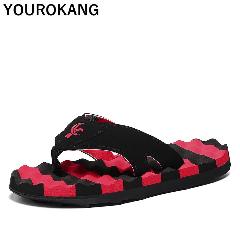 Мужские тапочки шлепанцы открытая пляжная обувь 2020 летние мужские модные