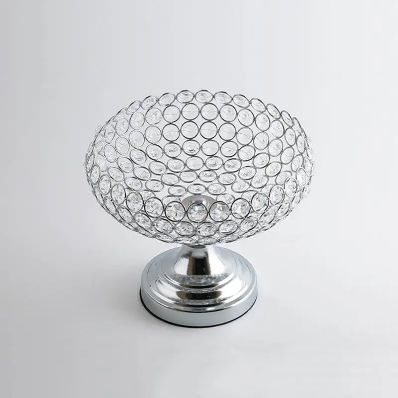 Прозрачная металлическая тарелка для фруктов поднос орехов домашнее украшение