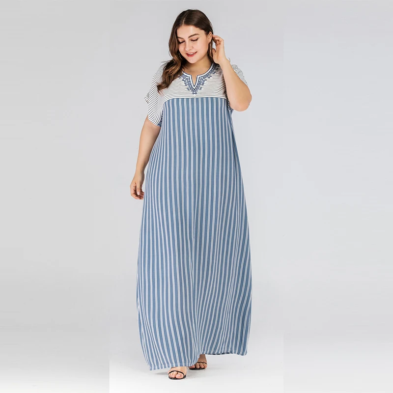 Элегантный мусульманский арабский турецкий кафтан с коротким рукавом Вышитые