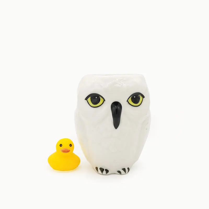 

Creative Owl Mug 3D Solid Modeling Owl Ceramic Coffee Cup Cute Mugs Coffee Mug Plus A Little Yellow Duck