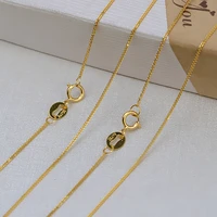 sa silverage 18k gold necklace womens clavicle chain fine gold chopin chain womens au750 gold pendant neck chain fashion 2021