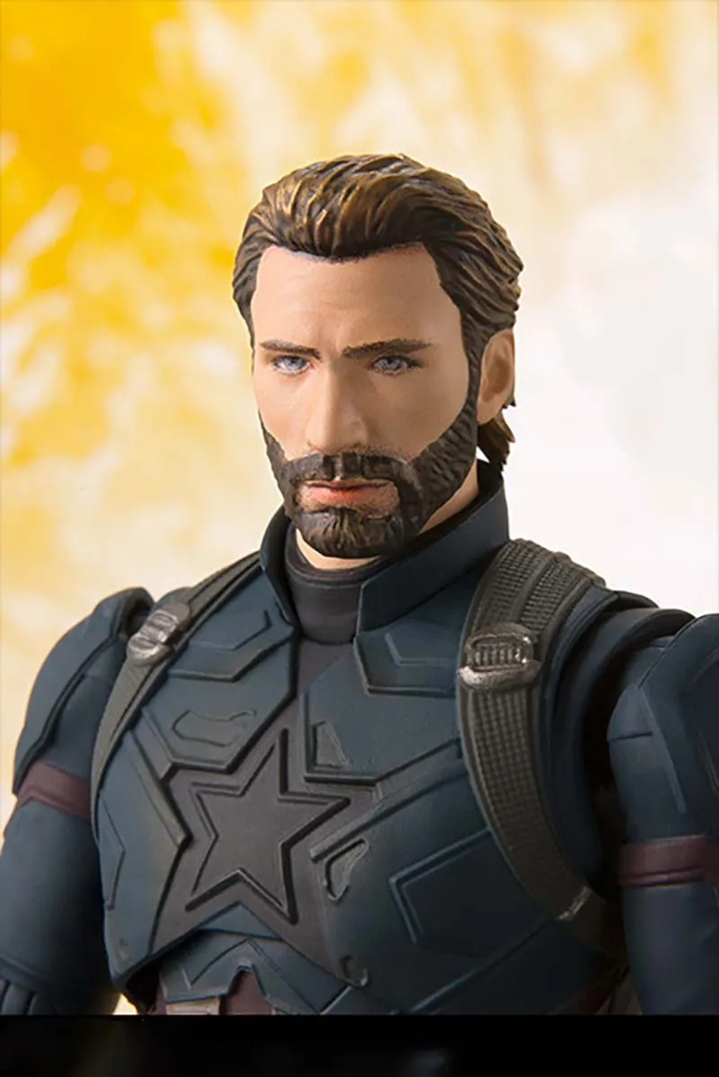 Экшн-фигурка Marvel SHF Captain America Infinity военная модель игрушки | Игрушки и хобби