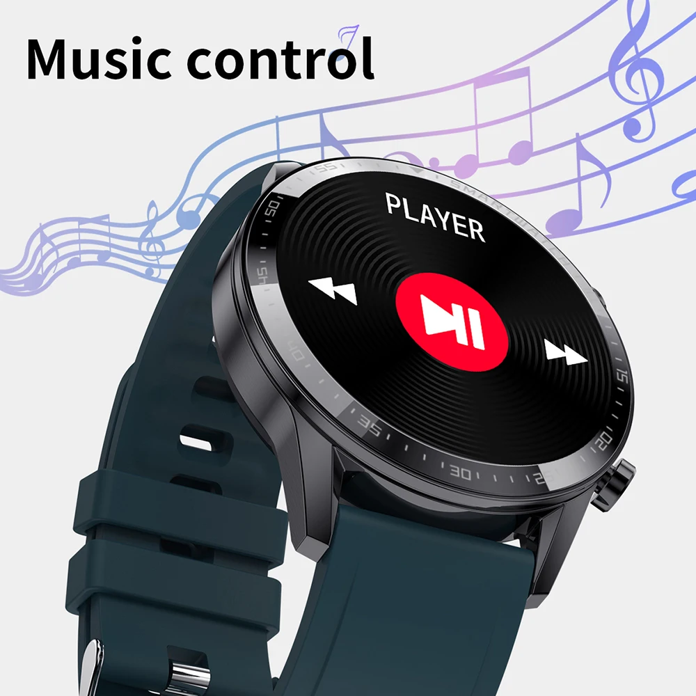 

MEGIR Black Smartwatch Men with 1.3inch Full Touch Screen IP67 Waterproof Bluetooth Women Fitness Bracelet Band Smart Watch Man