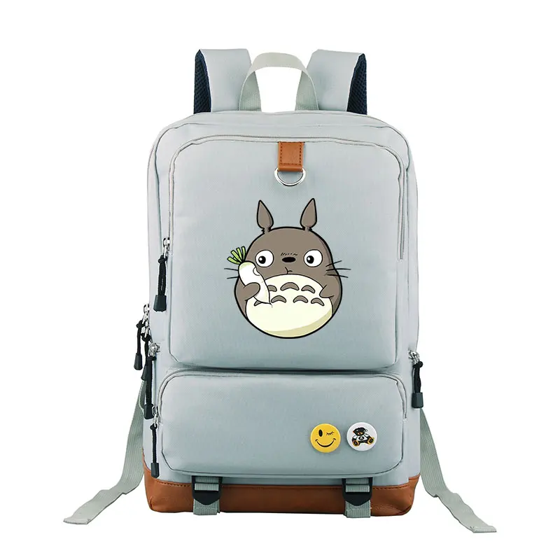 Высокое качество аниме Мой сосед Тоторо печать рюкзак Оксфорд Kawaii школьные сумки