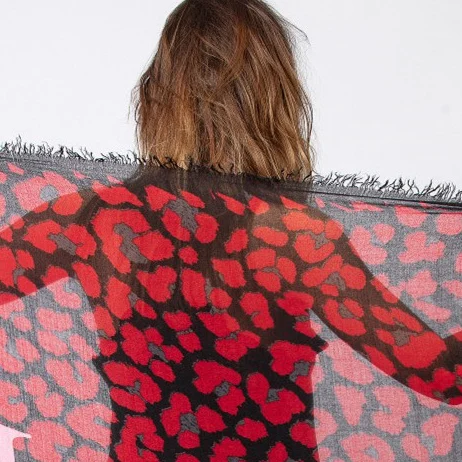 

Новинка осени 2021 длинный теплый шарф с принтом модный универсальный