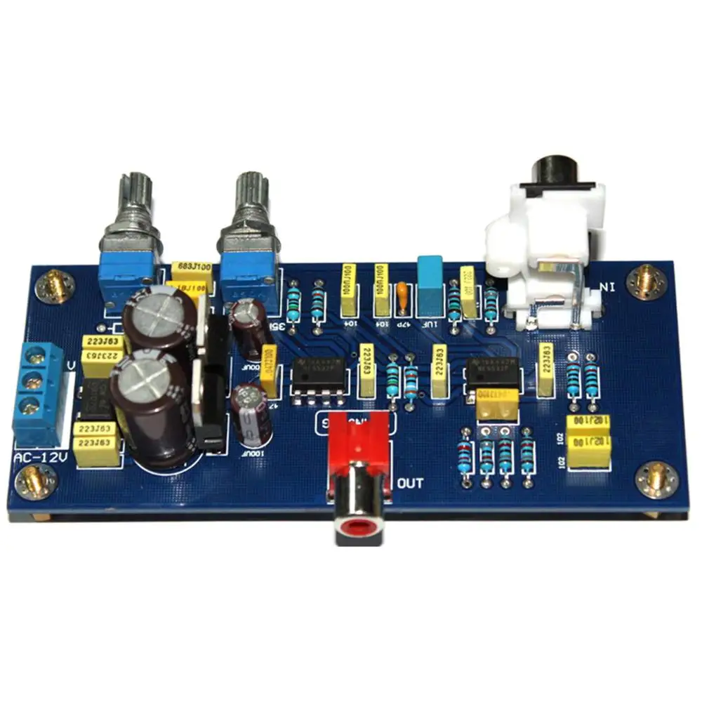 Плата усилителя для низкочастотного с регулировкой громкости сабвуфера NE5532 YJ0030 |