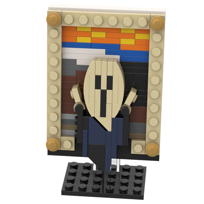 

Creativity Toys Classic Famous Picture for The Scream Building Block Particles Block Model for Kids Children Gift