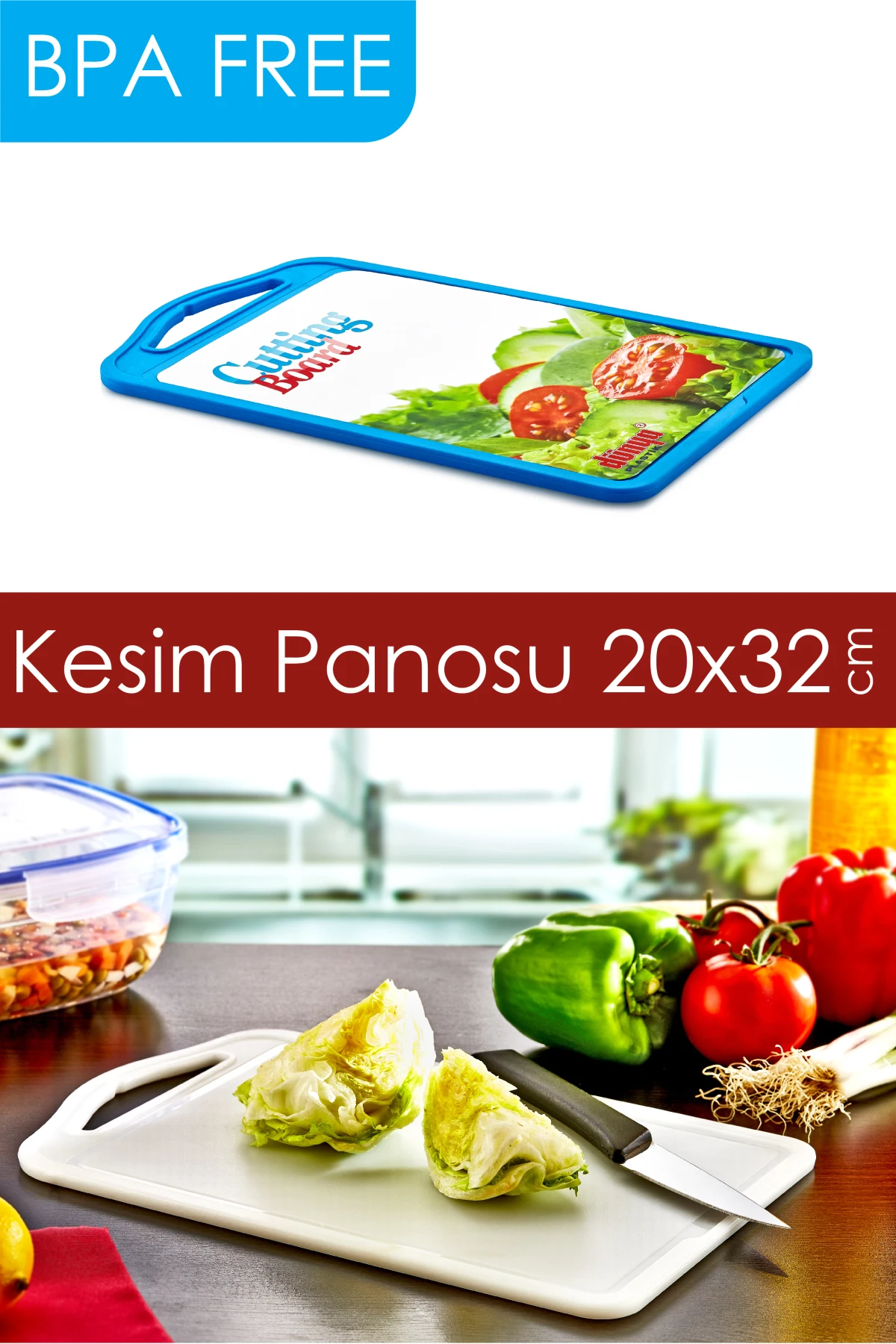

Plastic Cutting Board (Medium Size)