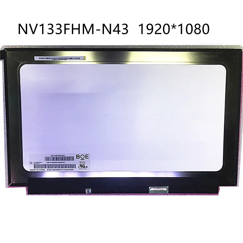 

13.3" Laptop LCD Screen IPS display NV133FHM N43 LTN133HL03-201 N133HSE-EA matrix panel 1920*1080 eDP 30pins FHD replacement