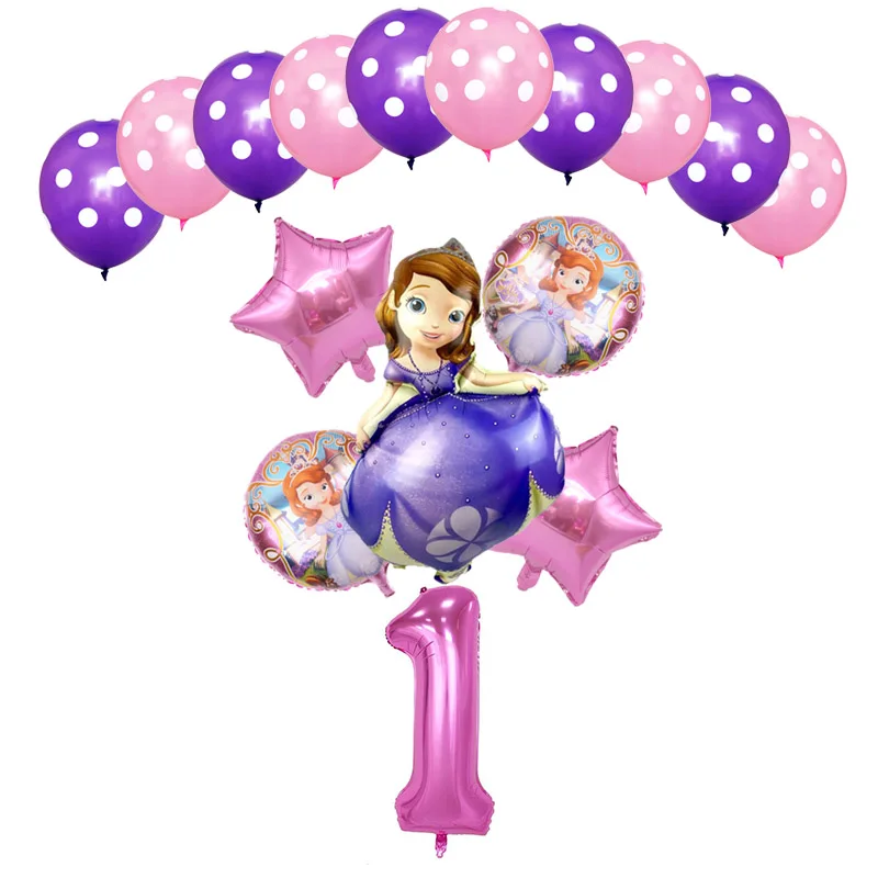 Набор из 16 предметов с изображением принцессы Софии тема для девочек День