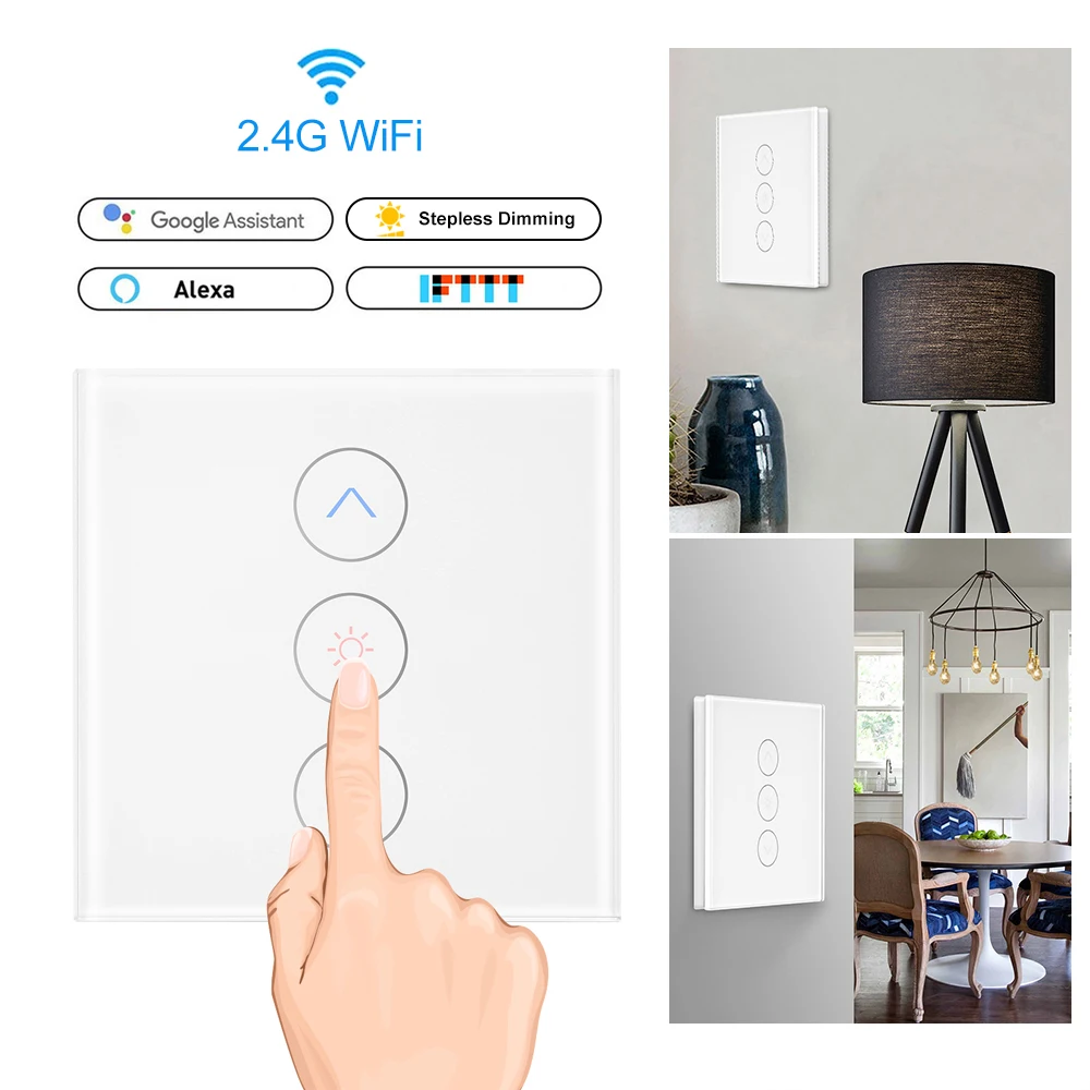 1 шт. настенный сенсорный переключатель с управлением через приложение Alexa Google