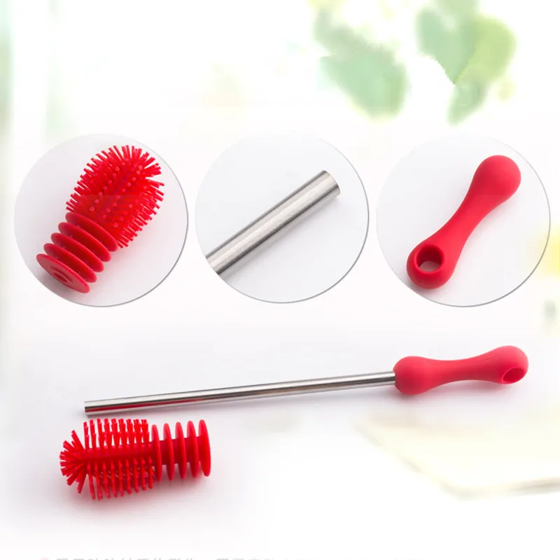 Креативная силиконовая щетка для бутылочек уникальный дизайн детские бутылочки