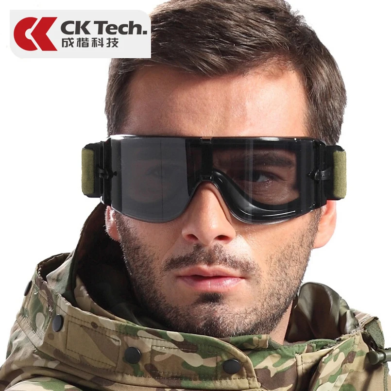 CK Tech. Военные очки страйкбол пейнтбол снаряжение тактические Защитные очки для охоты на открытом воздухе стрельбы армейские защитные очки