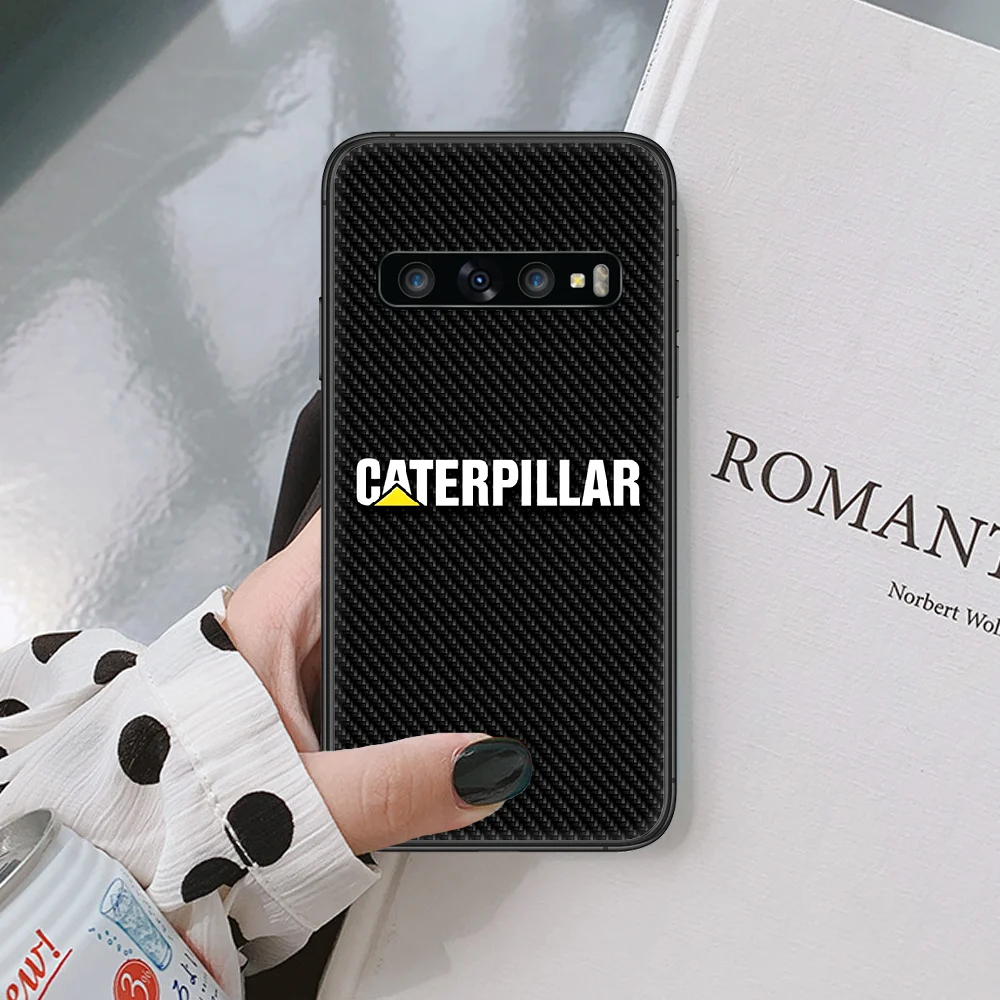 

Caterpillar CAT Tractor logo Phone case For Samsung Galaxy Note S 8 9 10 20 Plus E Lite Ultra black black Etui soft back luxury