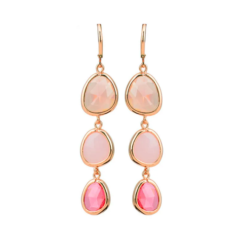 

2021 New Boho Earrings Drop Earrings Irregular Earrings Tassel Gemstone Crystal Earrings Female Bohemia Earrings For Women