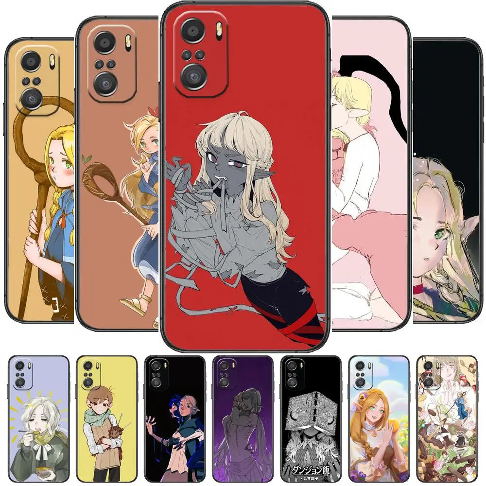 

Delicious in Dungeon Phone Case For xiaomi redmi 11 Lite pro Ultra 10 9 8 MIX 4 FOLD 10T Black Cover Silicone Back Prett
