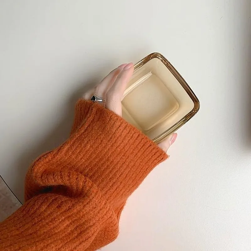 

Sweaters Women Lovely Candy Color Ins Simple Pure Retro Chic Preppy Girls Knitwear All-match Fall Spring Ladies Korean Clothing